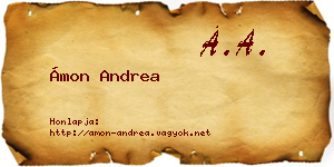 Ámon Andrea névjegykártya